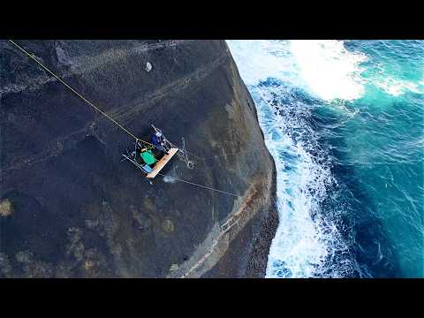 Fishing from a Massive Cliff