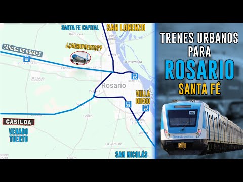 TRENES LOCALES en ROSARIO: Así se vería la red ideal