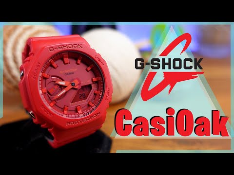 G-SHOCK CasiOak Red GA2100-4A Full Watch Review