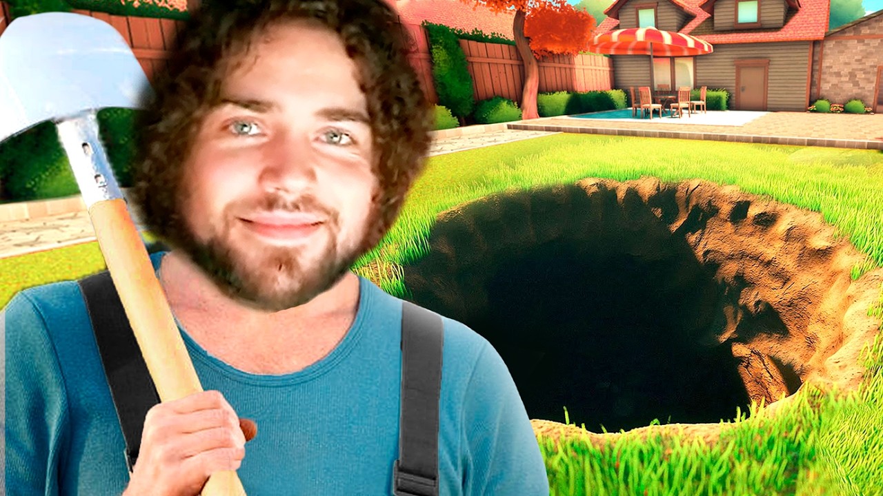 Cavei um buraco gigante no meu jardim por nenhum motivo 👍