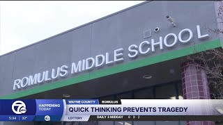 'She could just tell': Secretary's quick thinking prevents tragedy at Romulus Middle School