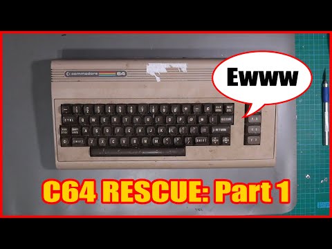Commodore 64 Rescue Pt 1 | Getting it working and Keyboard