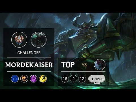 Mordekaiser Top vs Maokai - EUW Challenger Patch 9.15