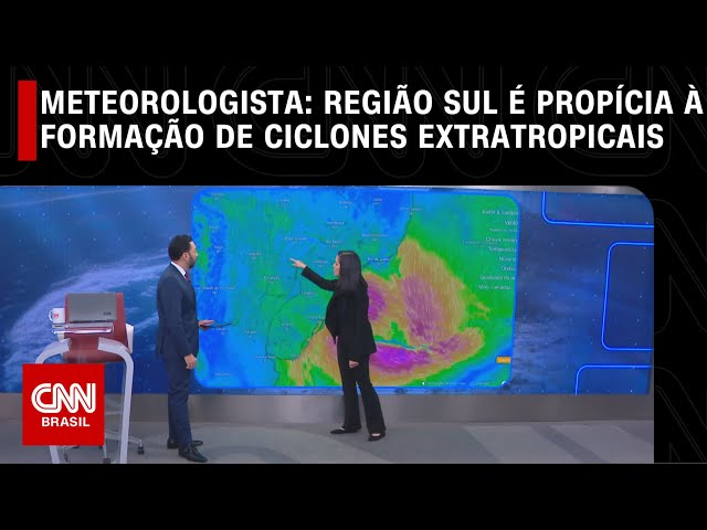 Meteorologista: Região Sul é propícia à formação de ciclones extratropicais | CNN 360°