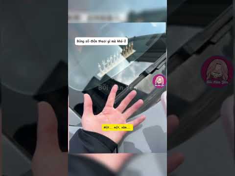 Đỗ xe mà để bảng số điện thoại kiểu này ai đọc được chứ #genz #reviewvui #cute #votri #toys