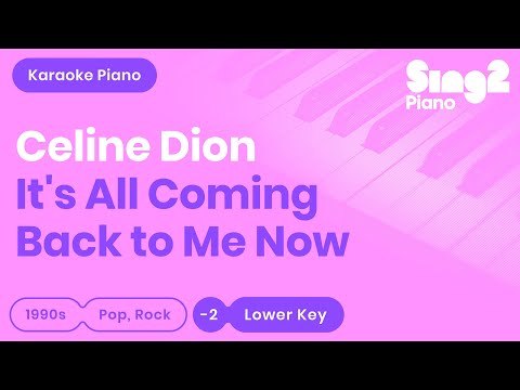 Céline Dion - It's All Coming Back To Me Now (Lower Key) Piano Karaoke