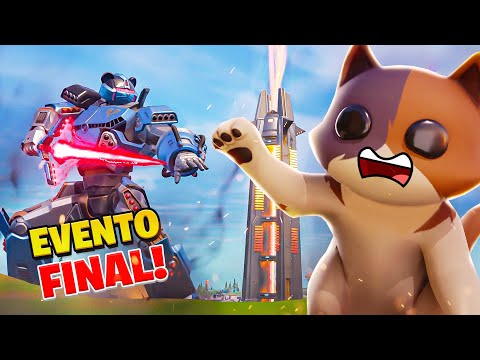 GATITO REACCIONA A EVENTO FINAL *IMPACTO* DE FORTNITE 😱😱 - Gatoronron