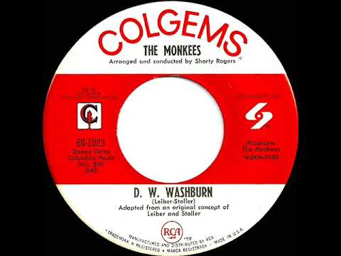 1968 HITS ARCHIVE: D. W. Washburn - Monkees (mono 45)