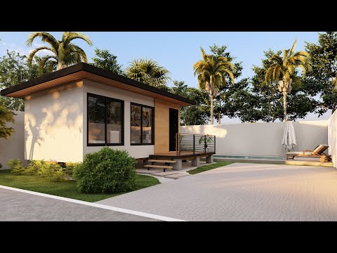 (3x6 Meters) Tiny House Design | Small 1 Bedroom Cabin House