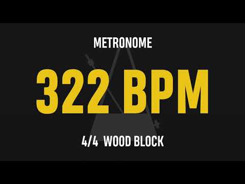 322 BPM 4/4 - Best Metronome (Sound : Wood block)