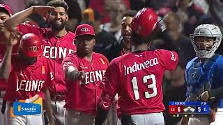 ¡4️⃣5️⃣4️⃣ PIES! 💥🔥¡HOMERUN por los 411 de Junior Caminero que le dio la ventaja a los Leones! 🦁🔥