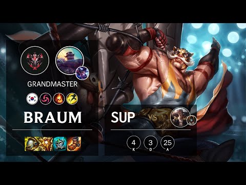 Braum Support vs Sett - KR Grandmaster Patch 11.3