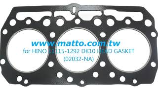 for Hino gasket HO7C/K13C 24V/ K13D/V22 more truck engine - Matto Gasket