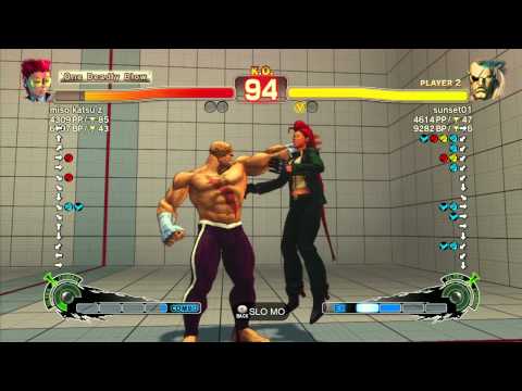 SSF4 AE: miso katsu z (Viper) vs sunset01 (Sagat) - Ranked Match (720p HD)