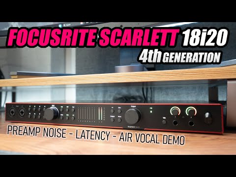 Focusrite Scarlett 18i20 4th Gen USB Audio Interface, for Multitrack Recording, Music Production and Podcasting — High-Fidelity, Studio Quality Recording, and All the Software You Need to Record video review thumbnail