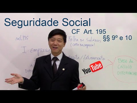 Seguridade Social Princípios- Art 195, § 9º e 10, CF- Direito Previdenciário - aula 12 - Prof Tanaka