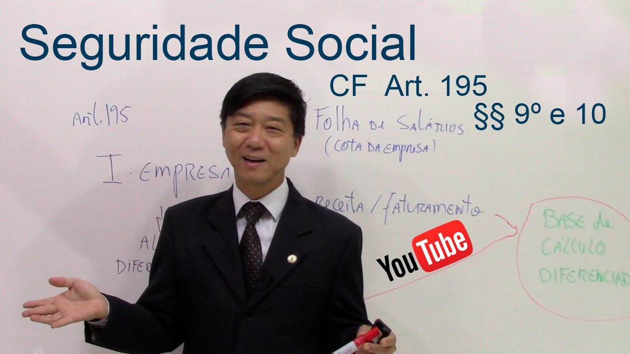 Seguridade Social Princípios- Art 195, § 9º e 10, CF- Direito Previdenciário - aula 12 - Prof Tanaka