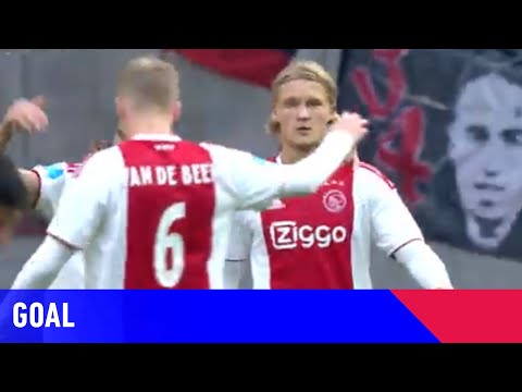 GOAL MET DE HAK VAN KASPER DOLBERG | Ajax - NAC (17-02-2019) | Goal
