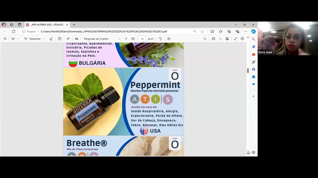 LIVE: O poder dos óleos essenciais.