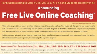 FIITJEE Live Online Classroom Programs For Class 6th to 12th