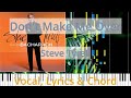 🎹Don't Make Me Over, Chord & Lyrics, Steve Tyrell, Synthesia Piano