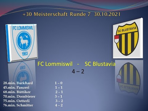 +30 Meisterschaft FCLommiswil - SC Blustavia