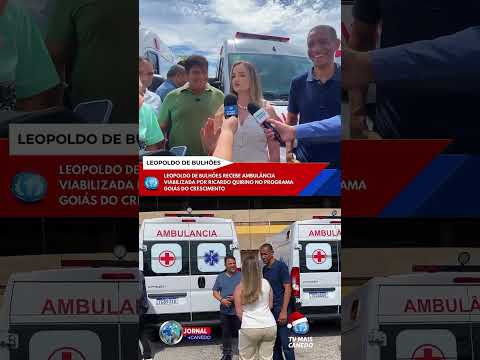 Goiás do Crescimento realiza entregas para reforçar saúde em Leopoldo