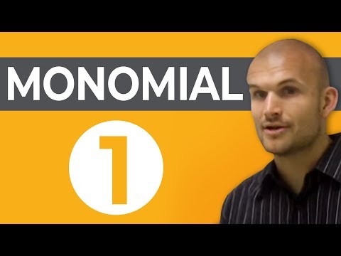 A Monomial Is Defined As