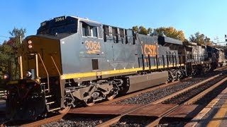 preview picture of video 'CSX New Logo #3064 West Through St Denis'