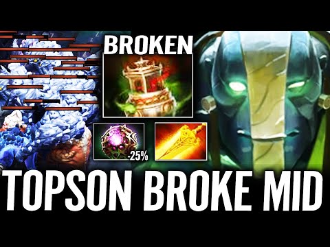 TOPSON 1st item Spirit Vessel on Earth Spirit Global Ganking Dota 2