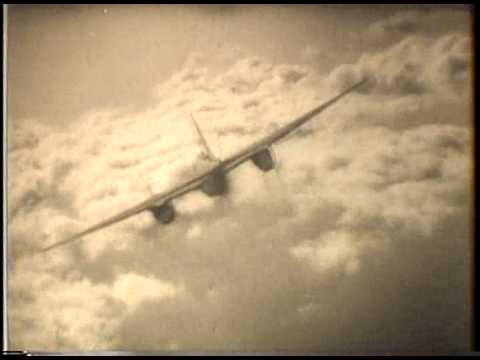 FIGHTER PLANES RAID GERMANY, P-38 fighter planes strafe railroad yards, oil storage tanks, locom...