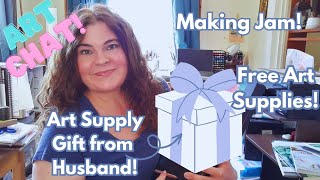 Art Studio Vlog: New Art Supplies, Slow Living, Making Jam, Swatching Watercolors!