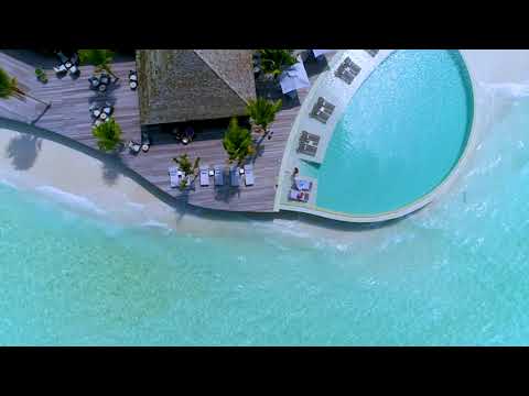 Beautiful Maldives Beach Resorts Aerial View