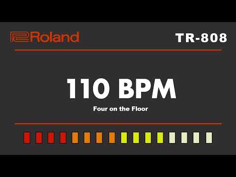 Roland TR-808 Four On The Floor 110 BPM Backing Track