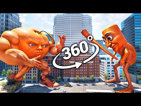 Tung Tung Tung Sahur VS UDIN DIN DIN DUN Fight | VR 360°