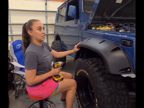 Bushwhacker Fender Flares on the Jimny!!!