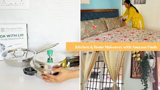 Amazon Cookware & Home Decor Haul || Kitchen & Home Makeover with Budget-Friendly Amazon Finds ||