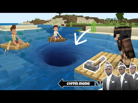 Traps for Luca and Alberto in Minecraft - Coffin Meme