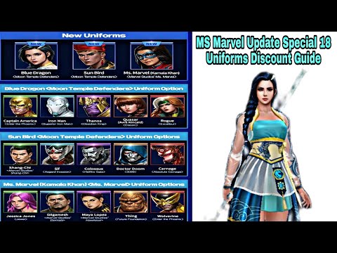 MS Marvel Update Special 18 Uniforms Discount Guide - Marvel Future Fight