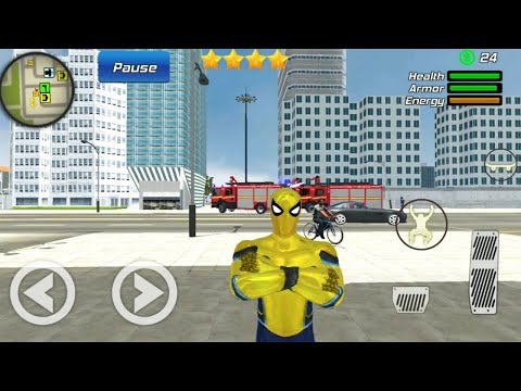 Flying Spider Rope Hero Crime City | Flying Rope Hero Fighting Simulator - Android GamePlay