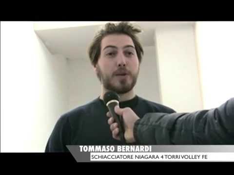 Telestense Sport Line intervista a Tommaso Bernardi schiacciatore Niagara 4 Torri Volley Fe