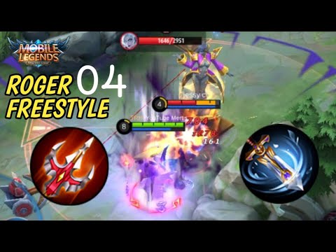 ROGER FREESTYLE 04:YOU SHOULD TRY THESE BUILD!!!-MLBB ROGER GAMEPLAY