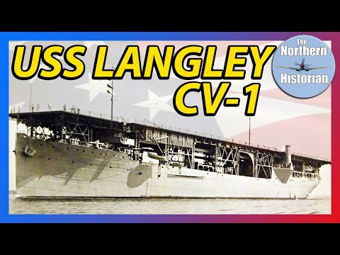 America's First Aircraft Carrier - USS Langley CV-1.