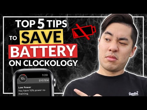 My TOP 5 TIPS To Save Battery On Clockology! - Custom Watch Face Avoid Battery Drain (2021)