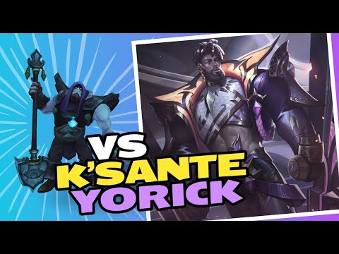 (My POV) Reworked K'sante vs Yorick 3/0/2 ( K'sante mobility all gone...)