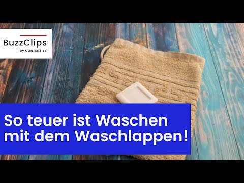 This is how expensive washing with a washcloth really is!