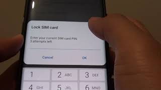 Samsung Galaxy S9: How to Enable / Disable Lock SIM Card PIN