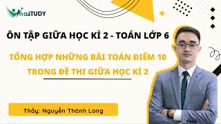 Đề thi giữa học kì 2 Toán 6 trường M.V. Lômônôxốp, Hà Nội năm 2021-2022