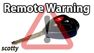 Why Not to Lock Your Car Door with Your Remote