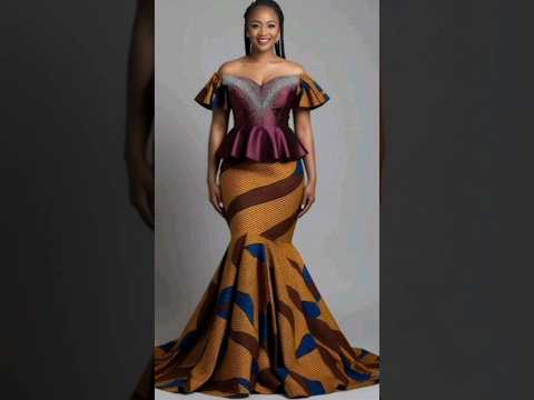 MISHONO MIPYA YA MAGAUNI MAREFU YA VITENGE -PART 1 #zamakalefashion #fashion #ankaragown #swahili